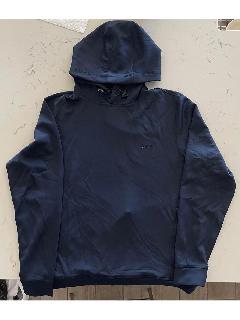 Ghost Navy Blue Hoodie Sweatshirt Medium